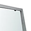 Arkell Framed Clear glass Silver effect Square Shower enclosure - Corner entry double sliding door (W)80cm (D)80cm