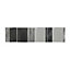 Arlington Grey Glass, metal & stone Border tile, (L)300mm (W)75mm