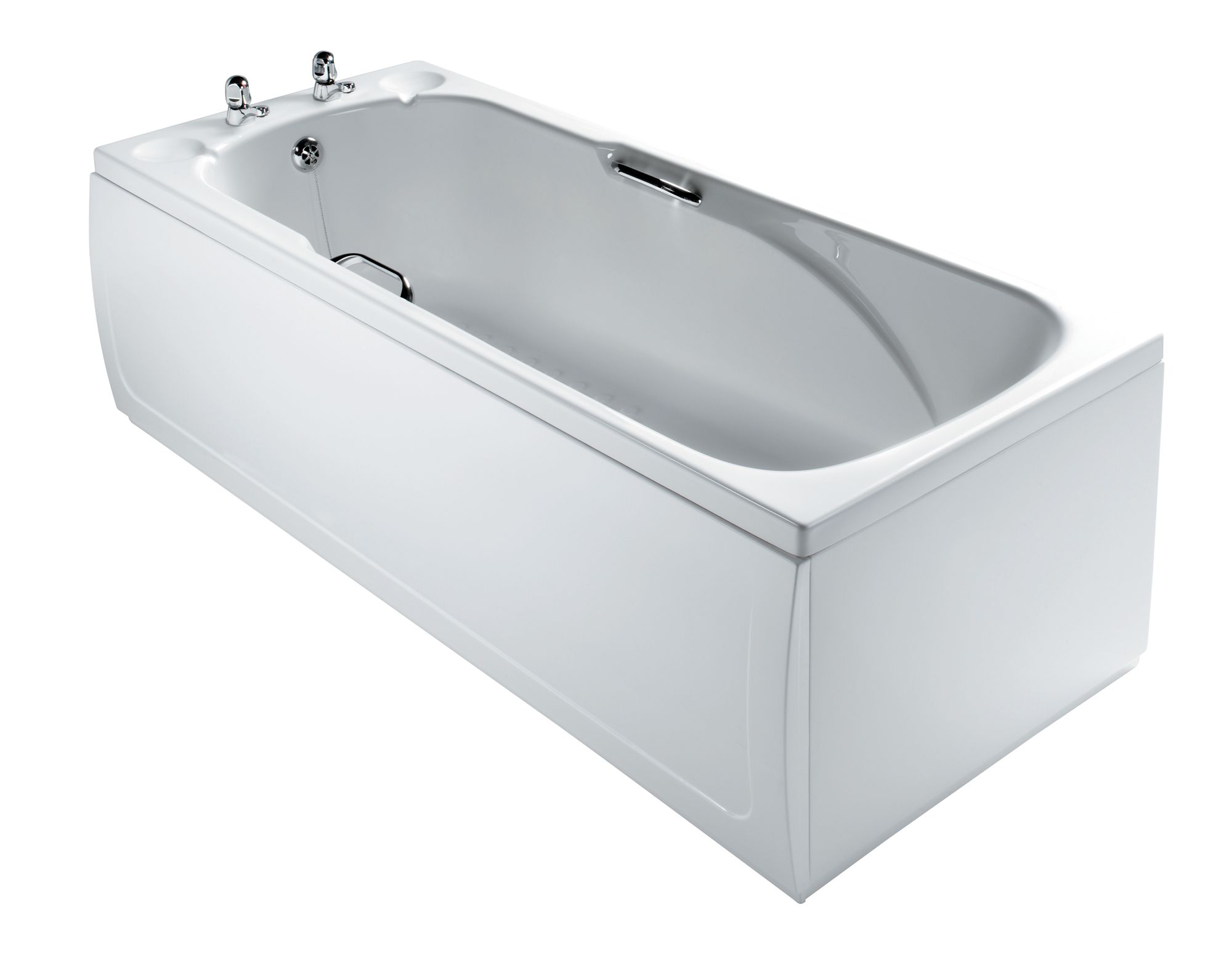 Armitage Shanks Sandringham White Acrylic Rectangular Straight Bath (L)1685mm (W)695mm