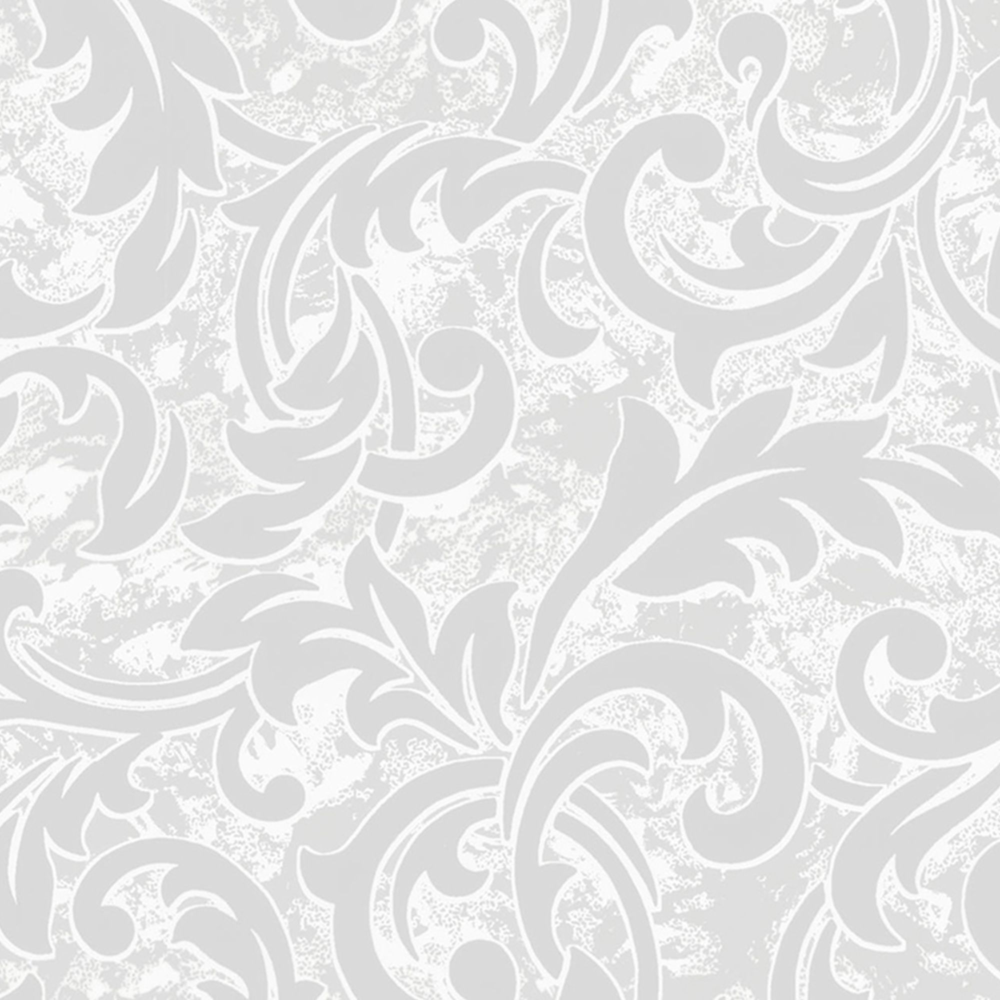 Aroa White Scroll Textured Wallpaper