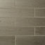 Arrezo Grey Matt Wood effect Porcelain Wall & floor Tile, Pack of 14, (L)600mm (W)150mm