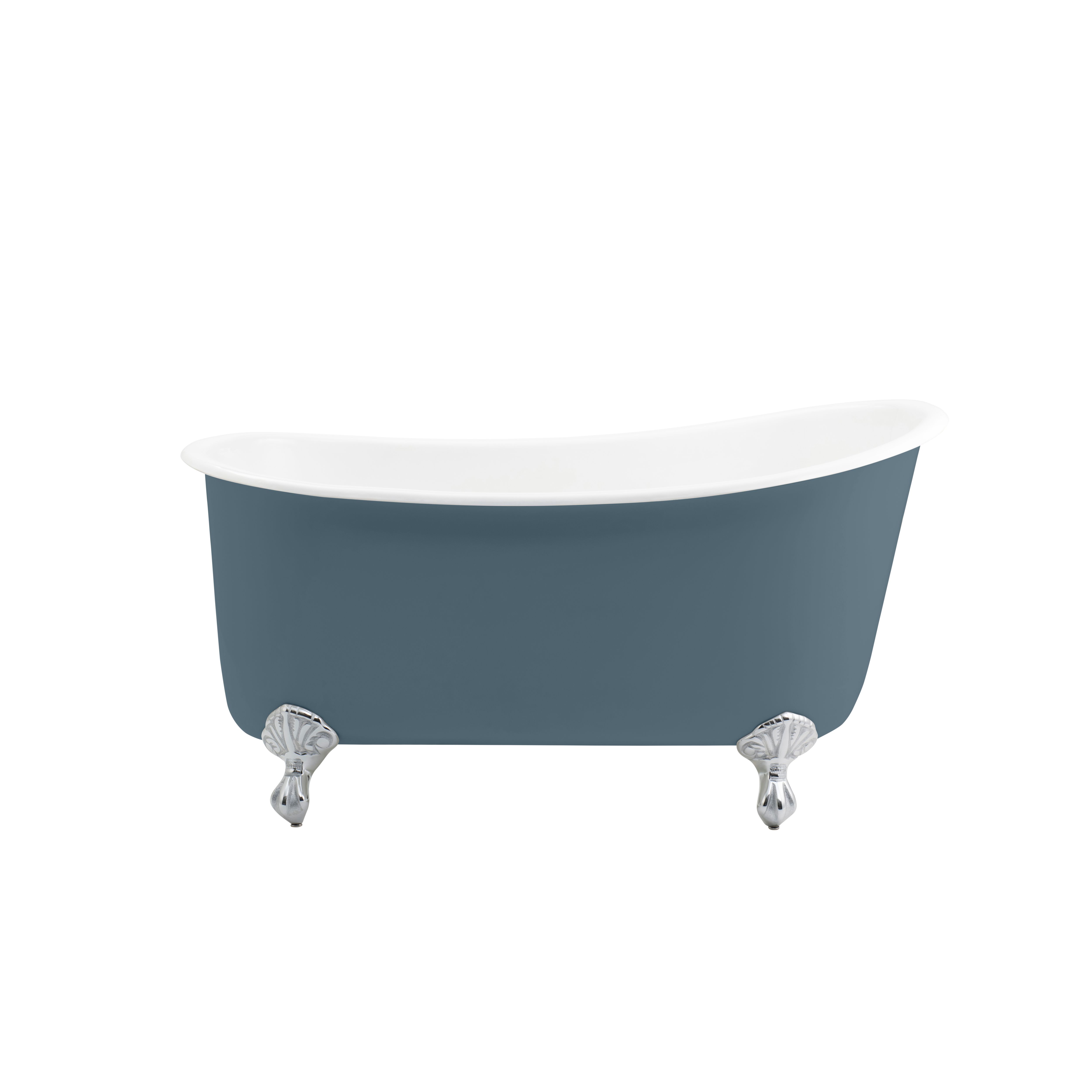 Arroll Ambrose Gloss Blue Single ended Bath (L)1370mm (W)740mm