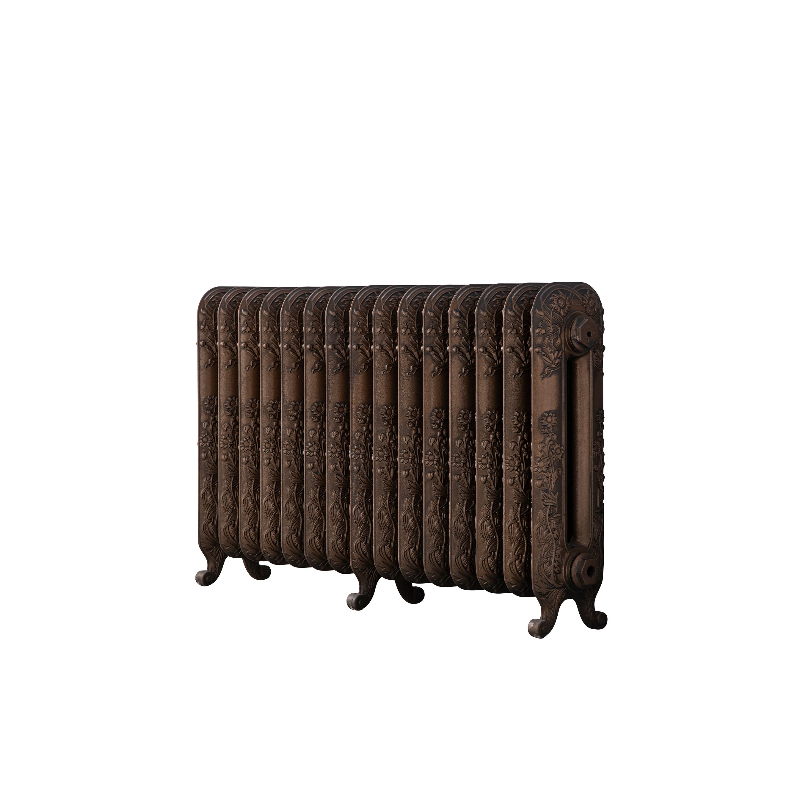 Arroll Daisy Cast iron Bronze 15 Column Radiator, (W)1009mm x (H)597mm