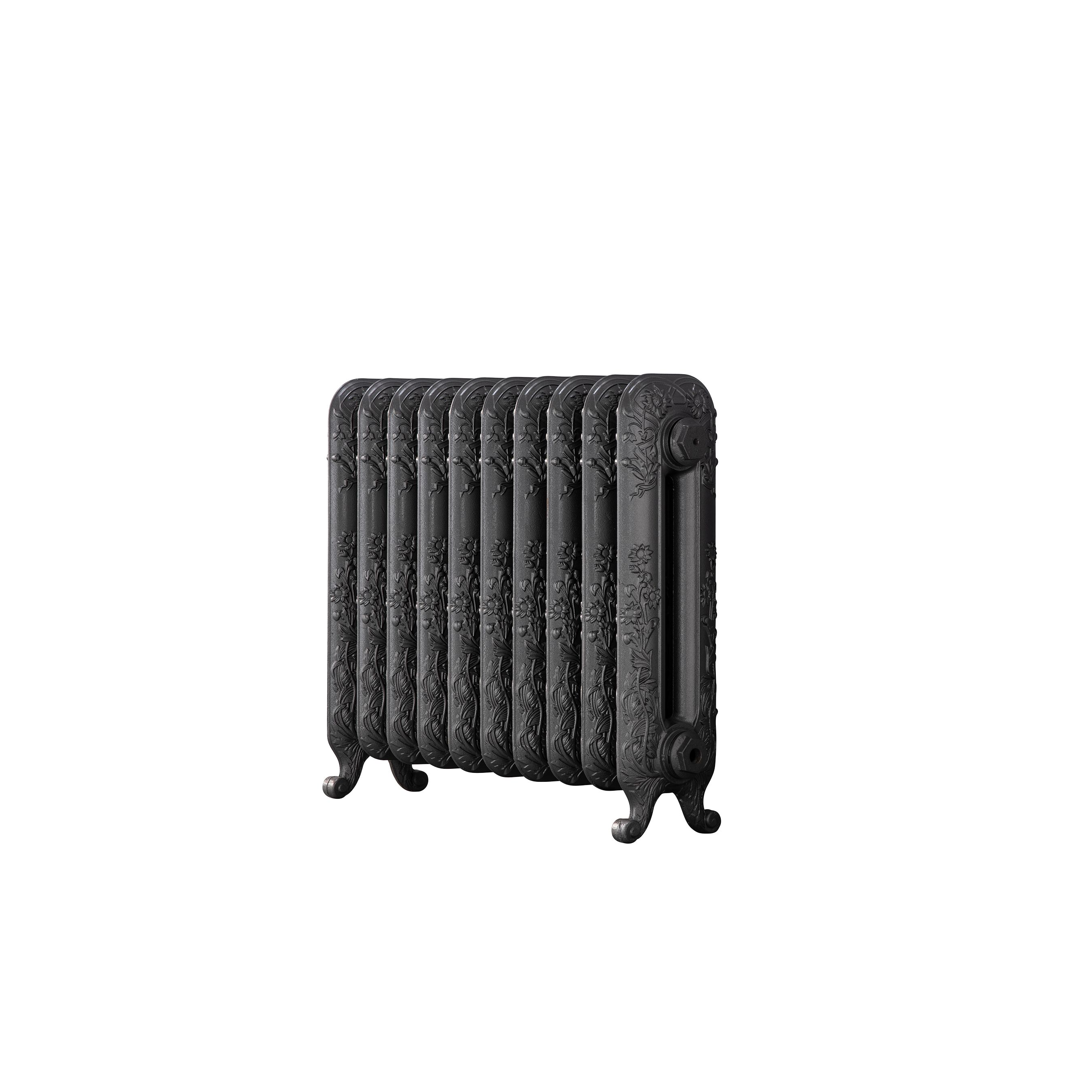 Arroll Daisy Cast iron Grey 10 Column Radiator, (W)684mm x (H)597mm