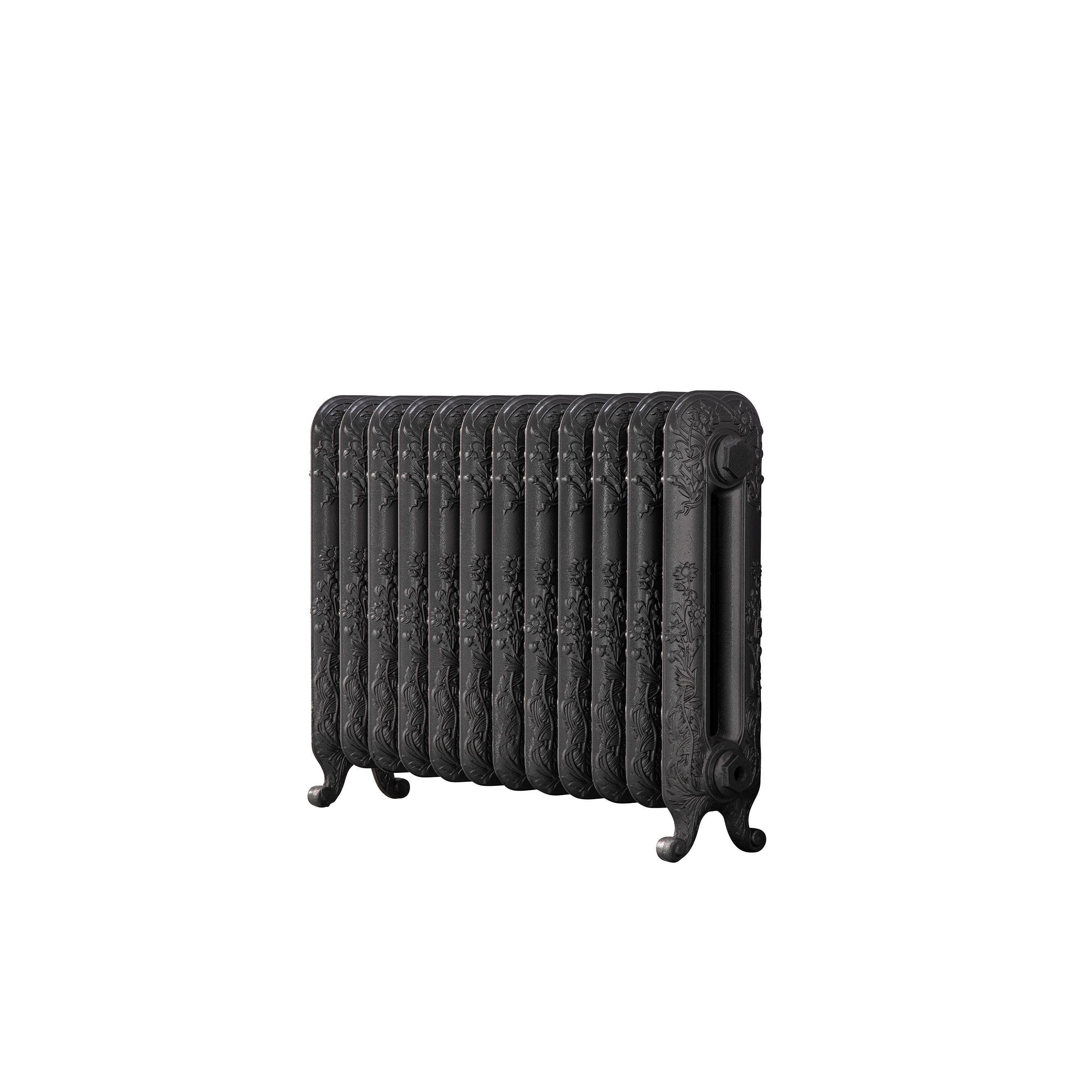 Arroll Daisy Cast iron Grey 12 Column Radiator, (W)814mm x (H)597mm