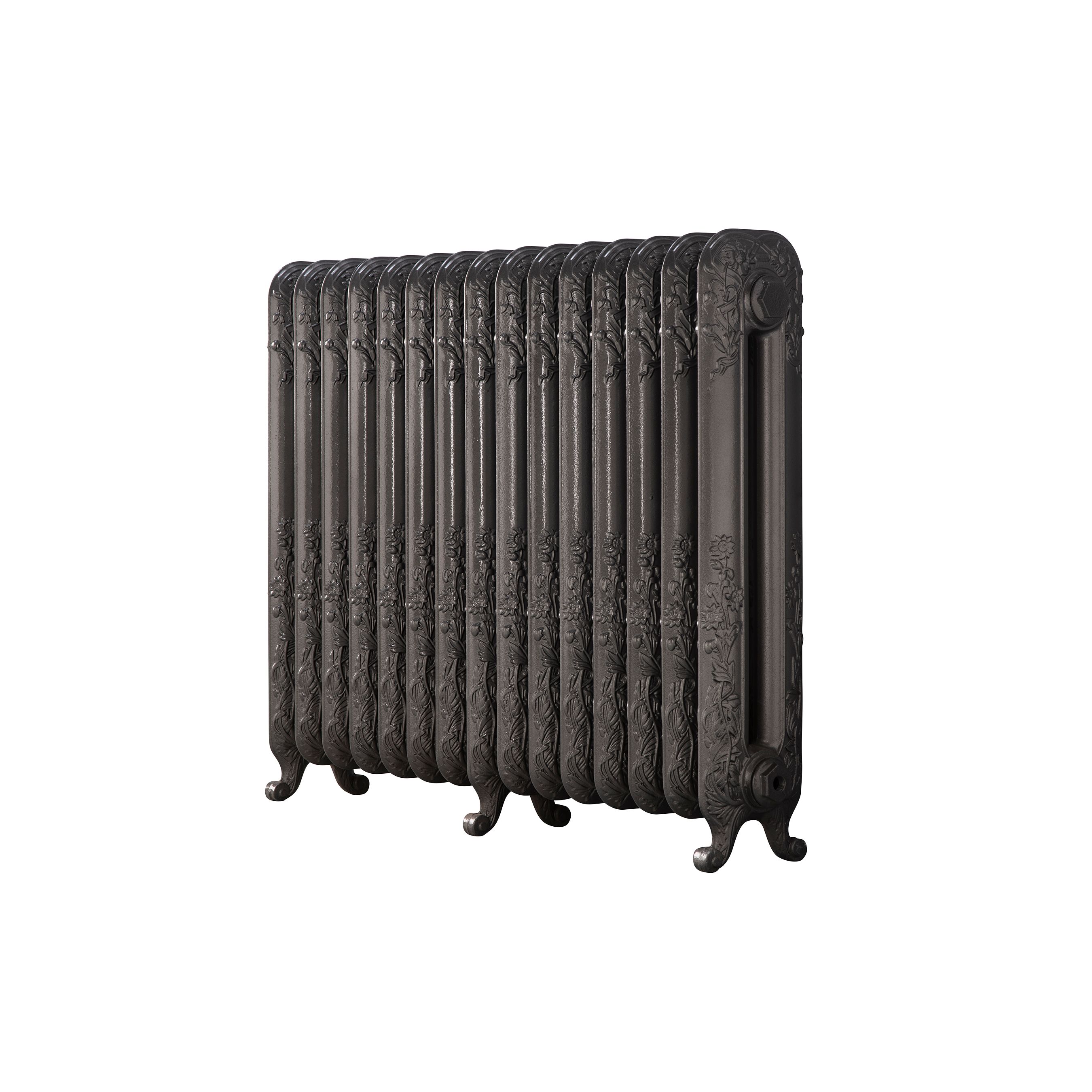 Arroll Daisy Cast iron Grey 15 Column Radiator, (W)1009mm x (H)794mm