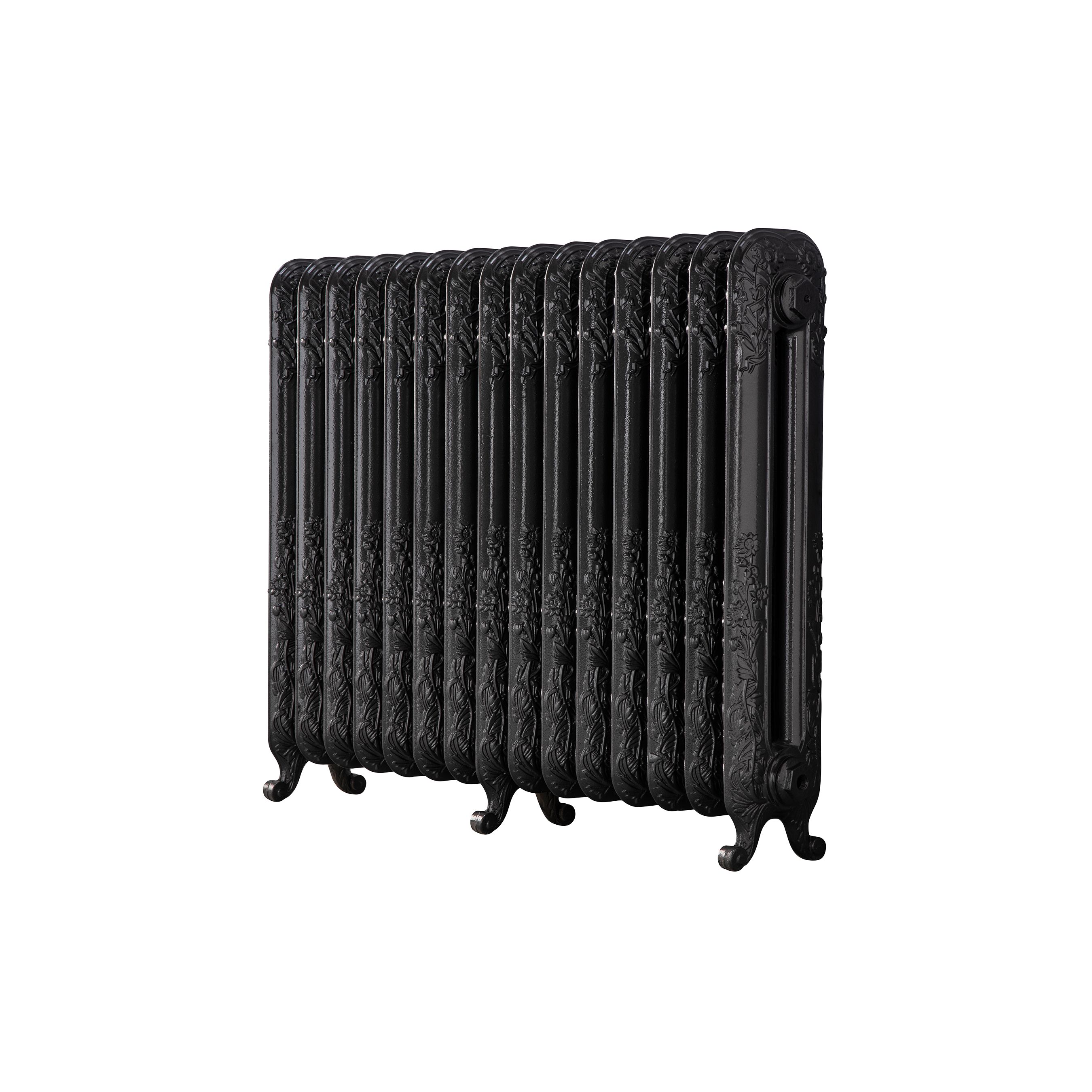 Arroll Daisy Cast iron Pewter 15 Column Radiator, (W)1009mm x (H)794mm ...