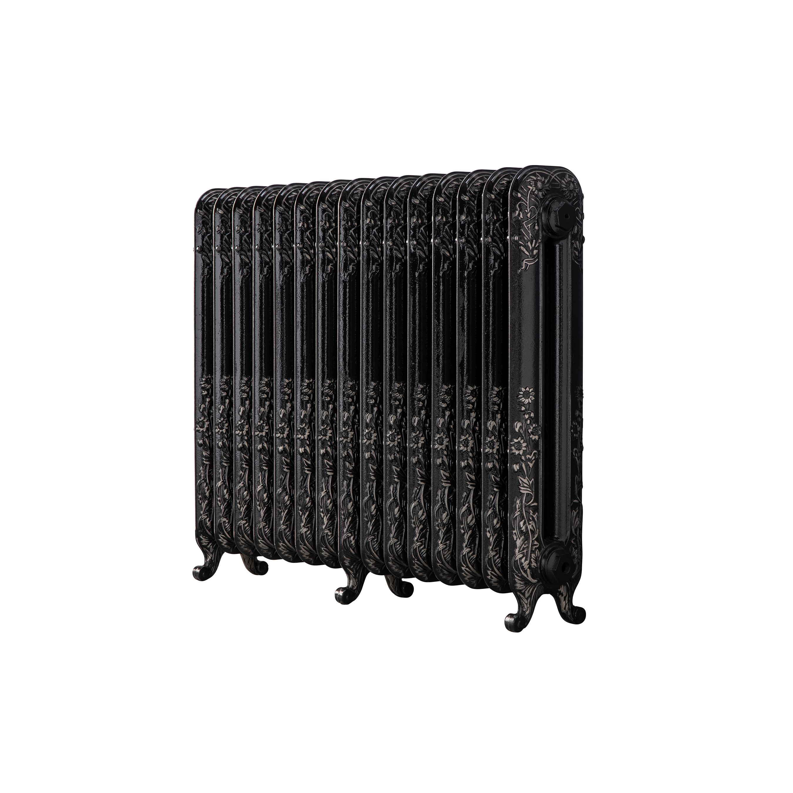 Arroll Daisy Cast iron Silver 15 Column Radiator, (W)1009mm x (H)794mm