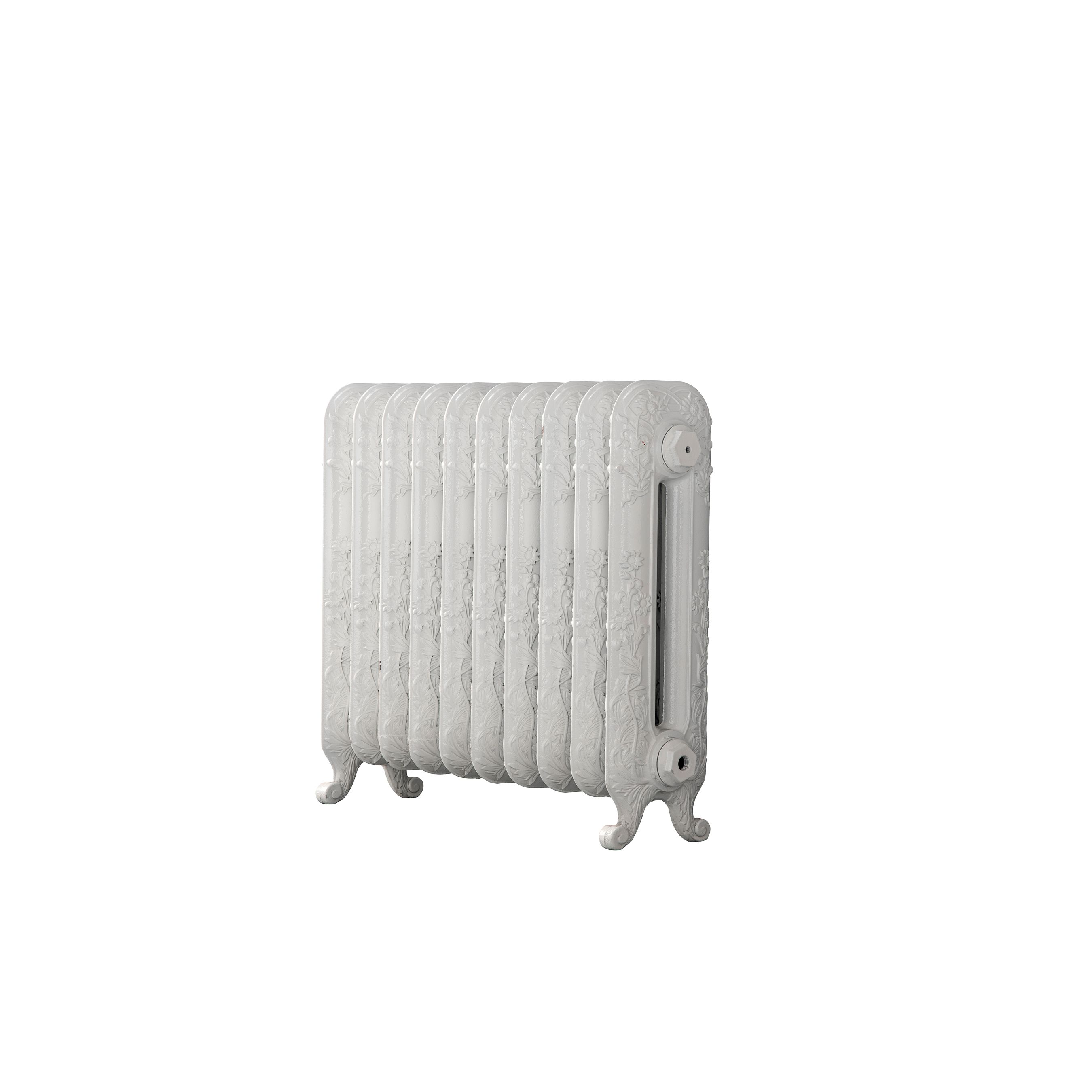 Arroll Daisy Cast iron White 10 Column Radiator, (W)684mm x (H)597mm