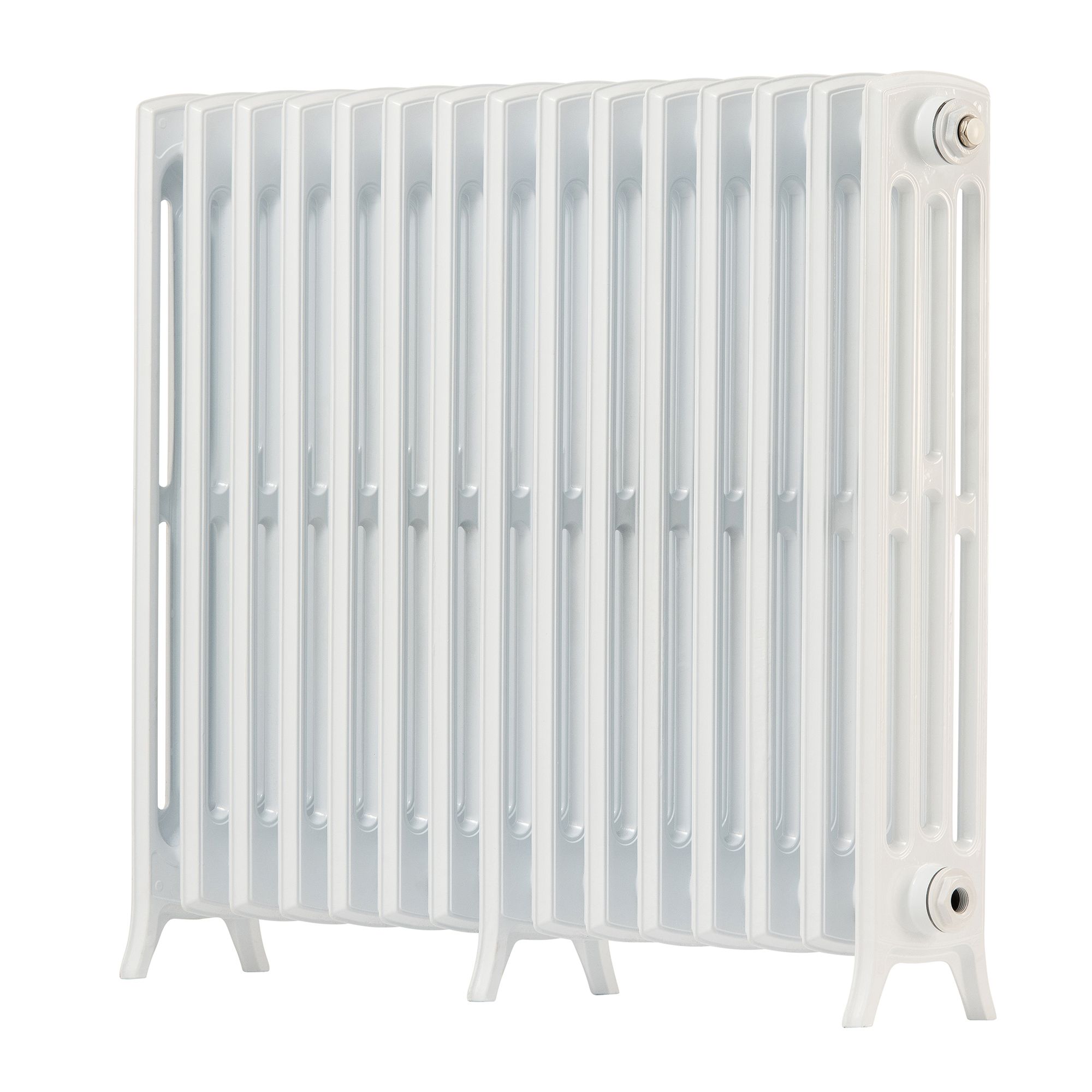 Arroll Edwardian Cast aluminium White 15 Column Radiator, (W)906mm x (H)750mm