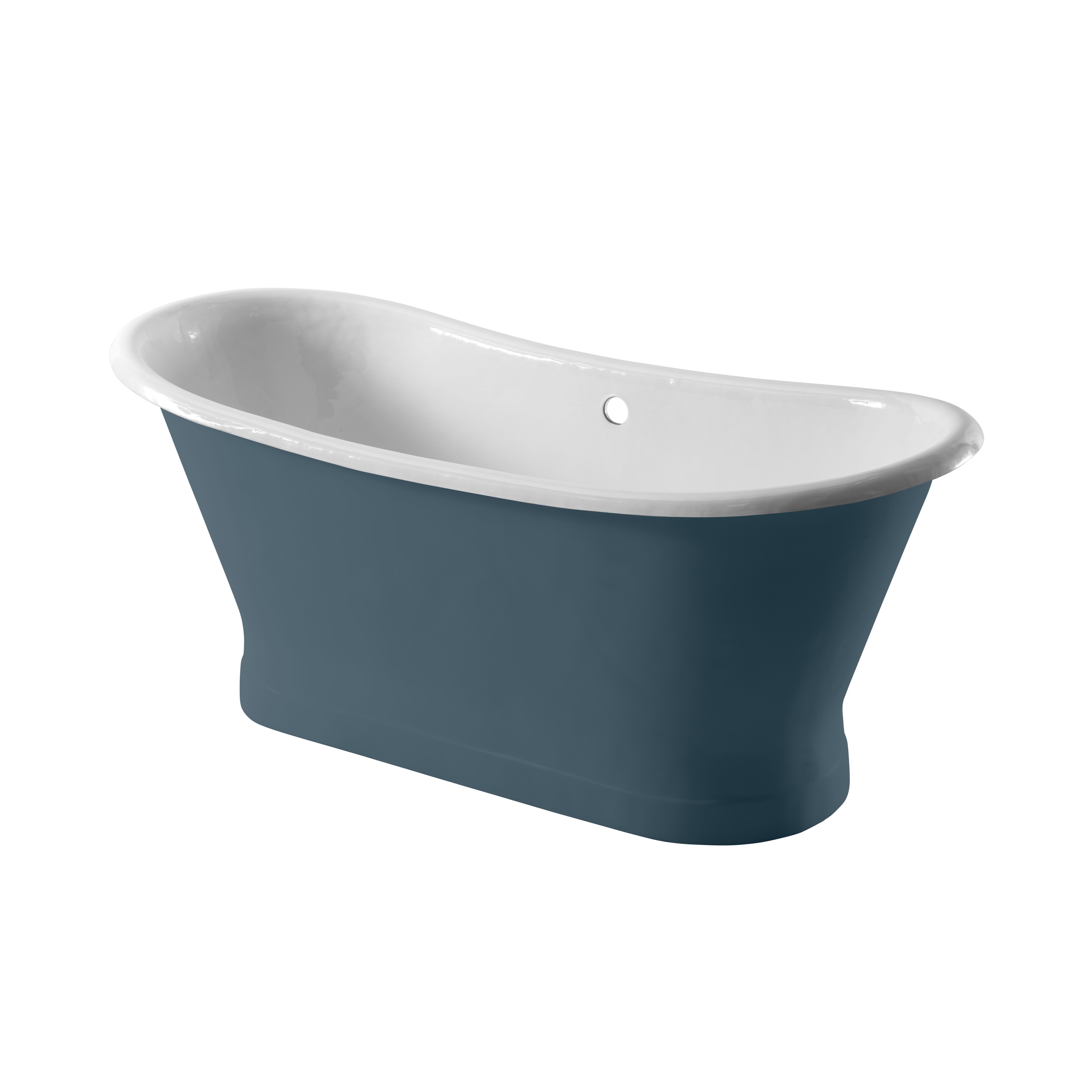 Arroll Lyon Gloss Blue Single ended Bath (L)1700mm (W)720mm