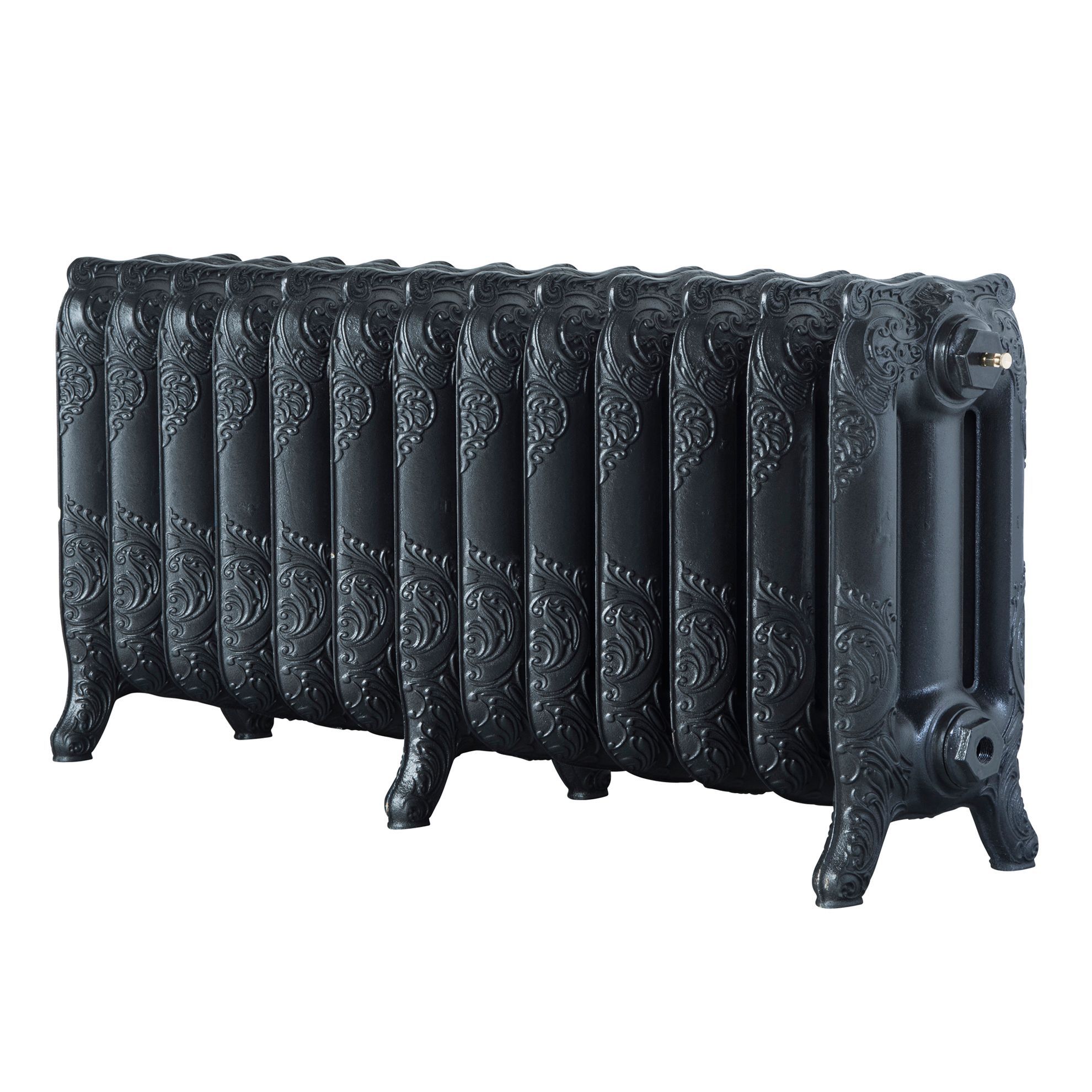 Arroll Montmartre Anthracite 3 Column Radiator, (W)1074mm x (H)470mm