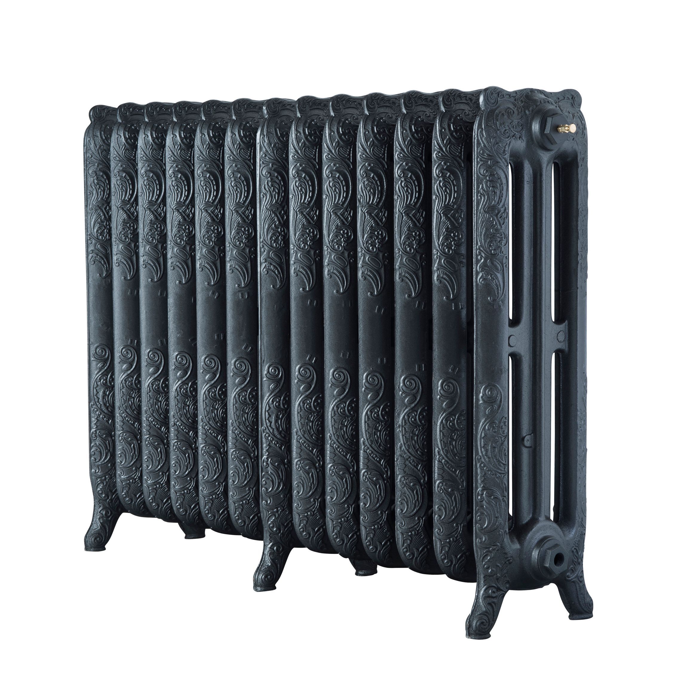 Arroll Montmartre Anthracite 3 Column Radiator, (W)1074mm x (H)760mm
