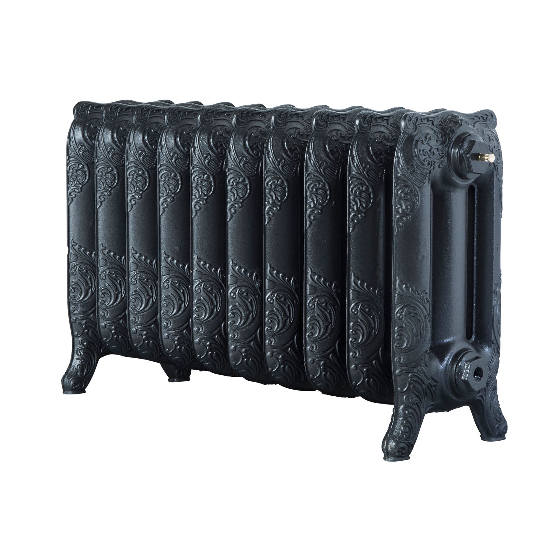 Arroll Montmartre Anthracite 3 Column Radiator, (W)834mm x (H)470mm