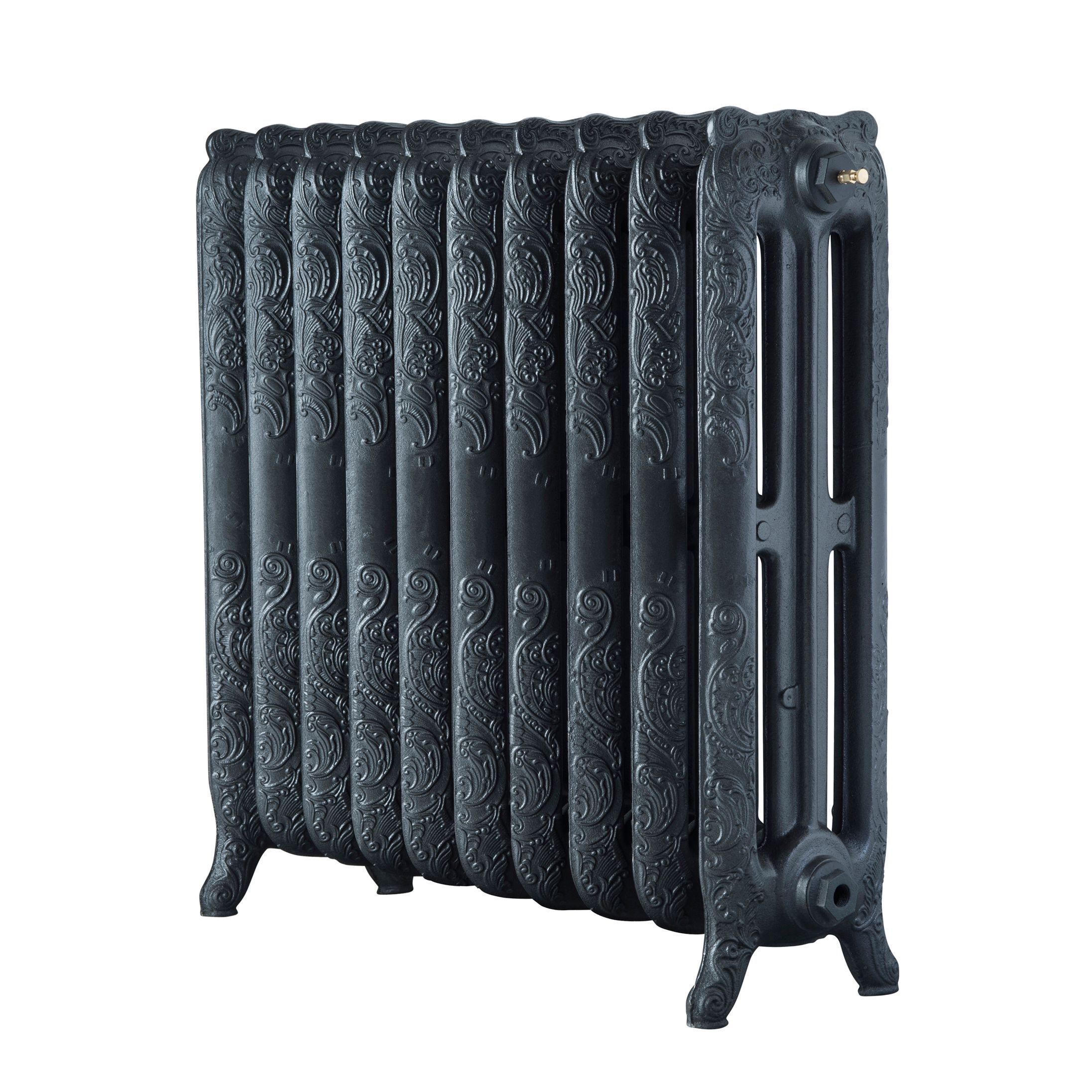 Arroll Montmartre Anthracite 3 Column Radiator, (W)834mm x (H)760mm