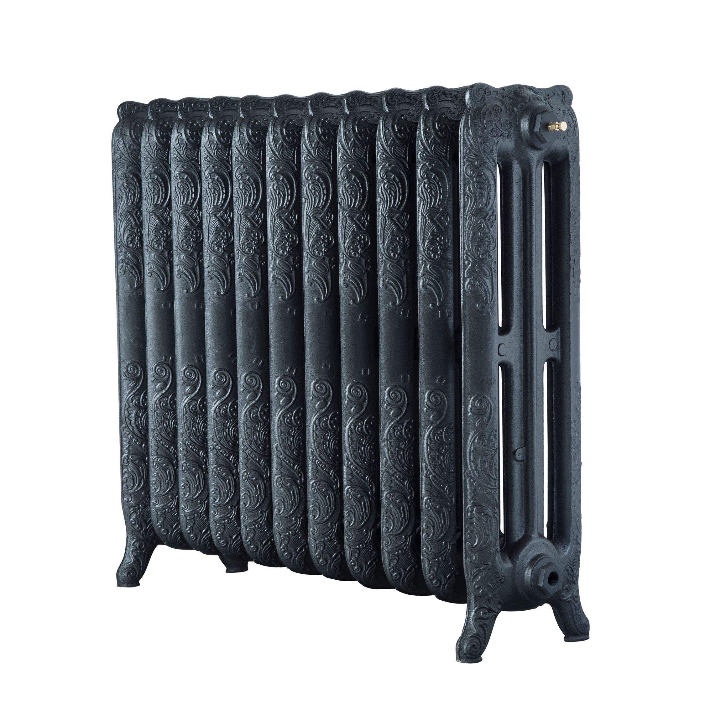 Arroll Montmartre Anthracite 3 Column Radiator, (W)914mm x (H)760mm