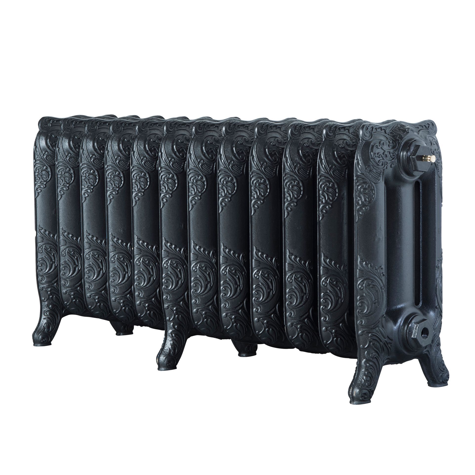 Arroll Montmartre Anthracite 3 Column Radiator, (W)994mm x (H)470mm