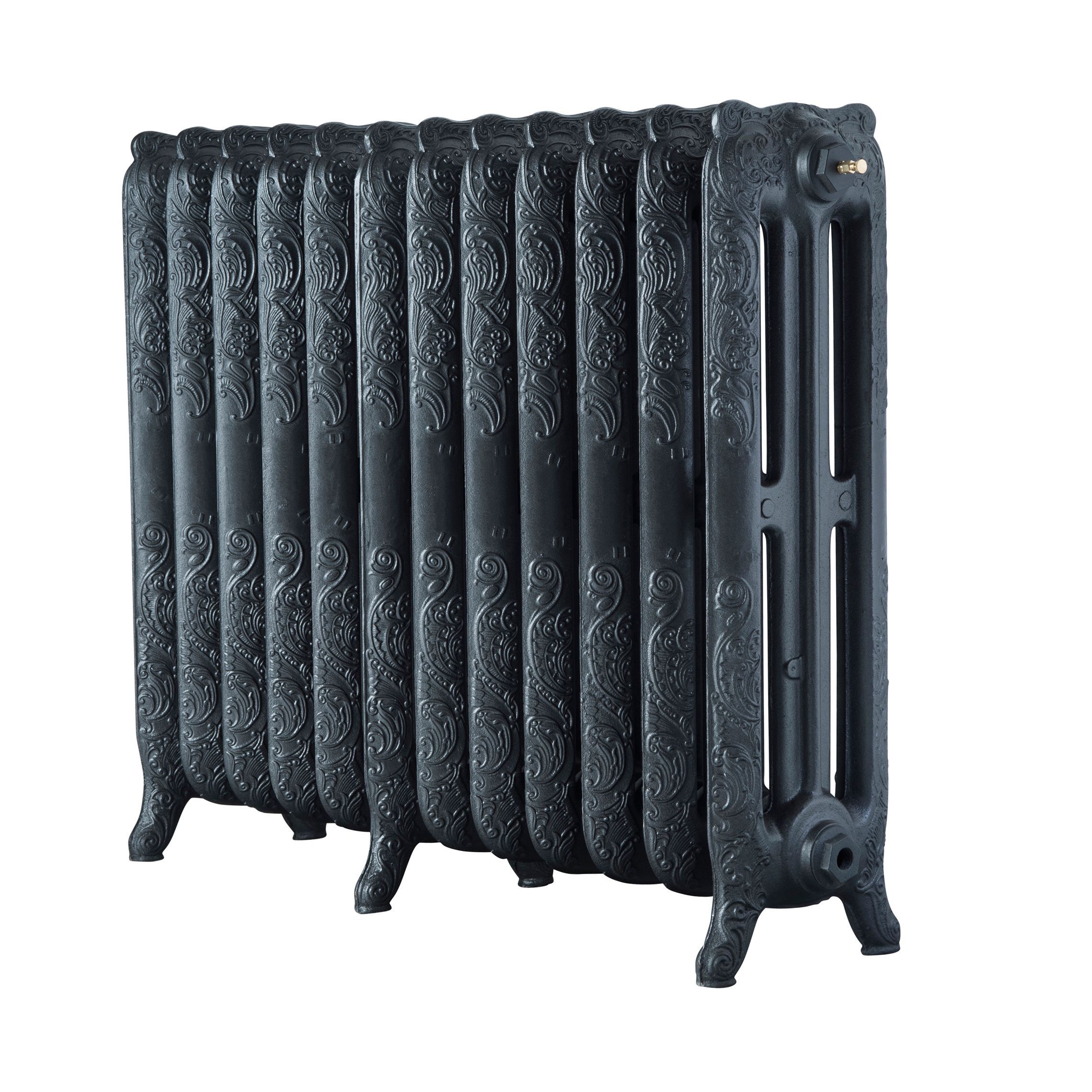 Arroll Montmartre Anthracite 3 Column Radiator, (W)994mm x (H)760mm