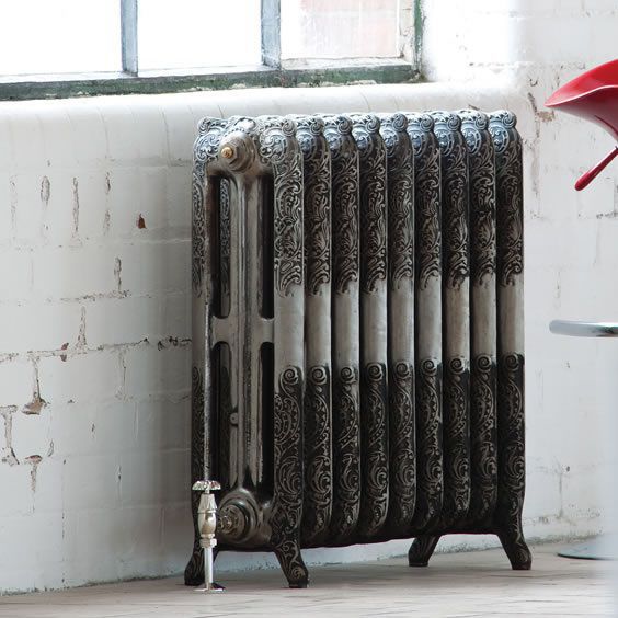 Arroll Montmartre Anthracite 3 Column Radiator, (W)994mm x (H)760mm