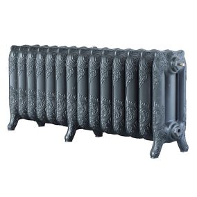 Arroll Montmartre Cast grey 3 Column Radiator, (W)1154mm x (H)470mm