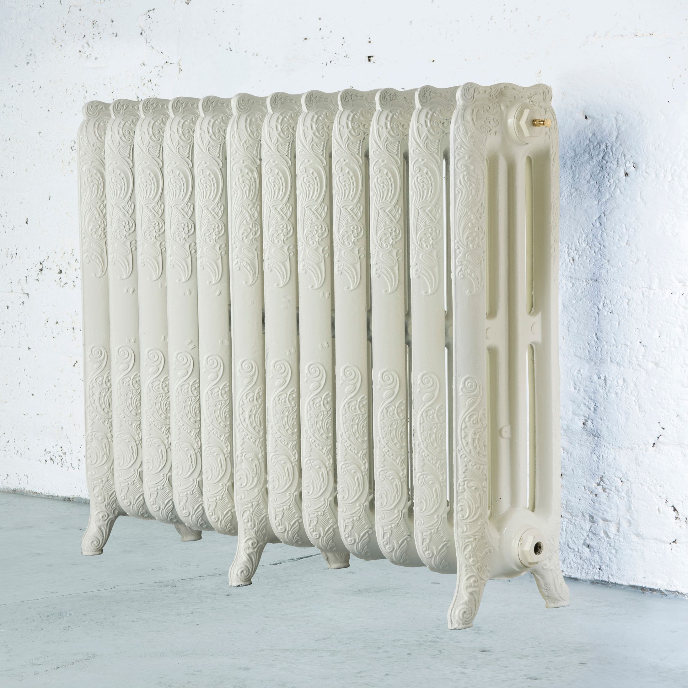 Arroll Montmartre Cream 3 Column Radiator, (W)994mm x (H)760mm