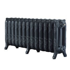 Arroll Montmartre Pewter 3 Column Radiator, (W)1074mm x (H)470mm