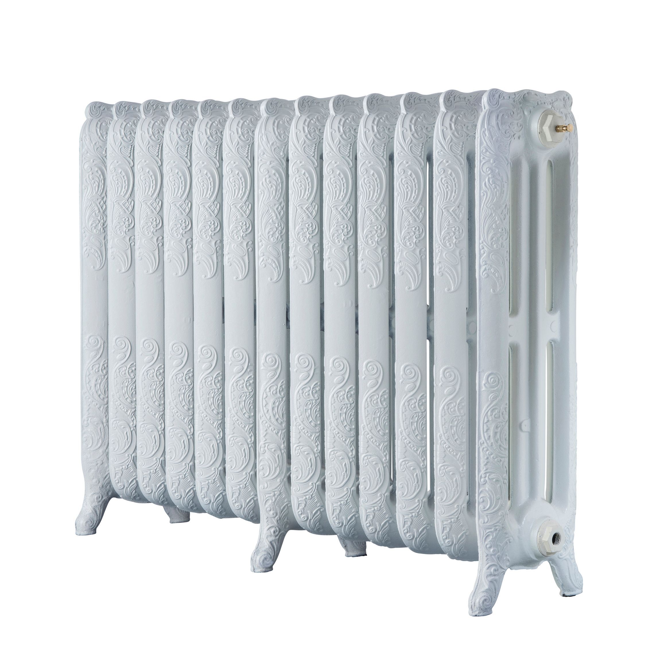 Arroll Montmartre White 3 Column Radiator, (W)1074mm x (H)760mm