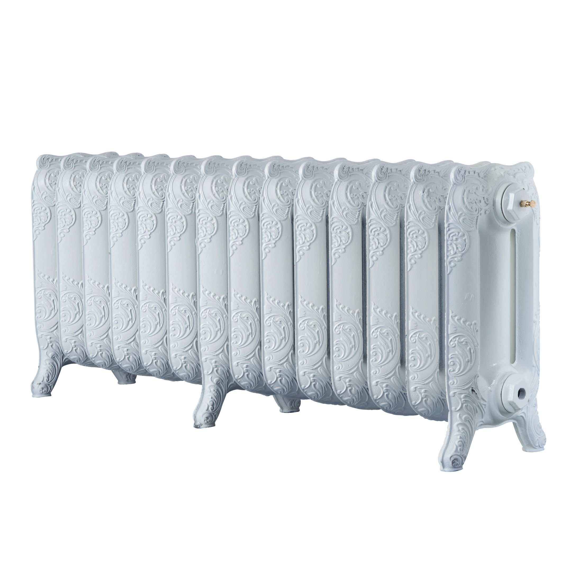 Arroll Montmartre White 3 Column Radiator, (W)1154mm x (H)470mm