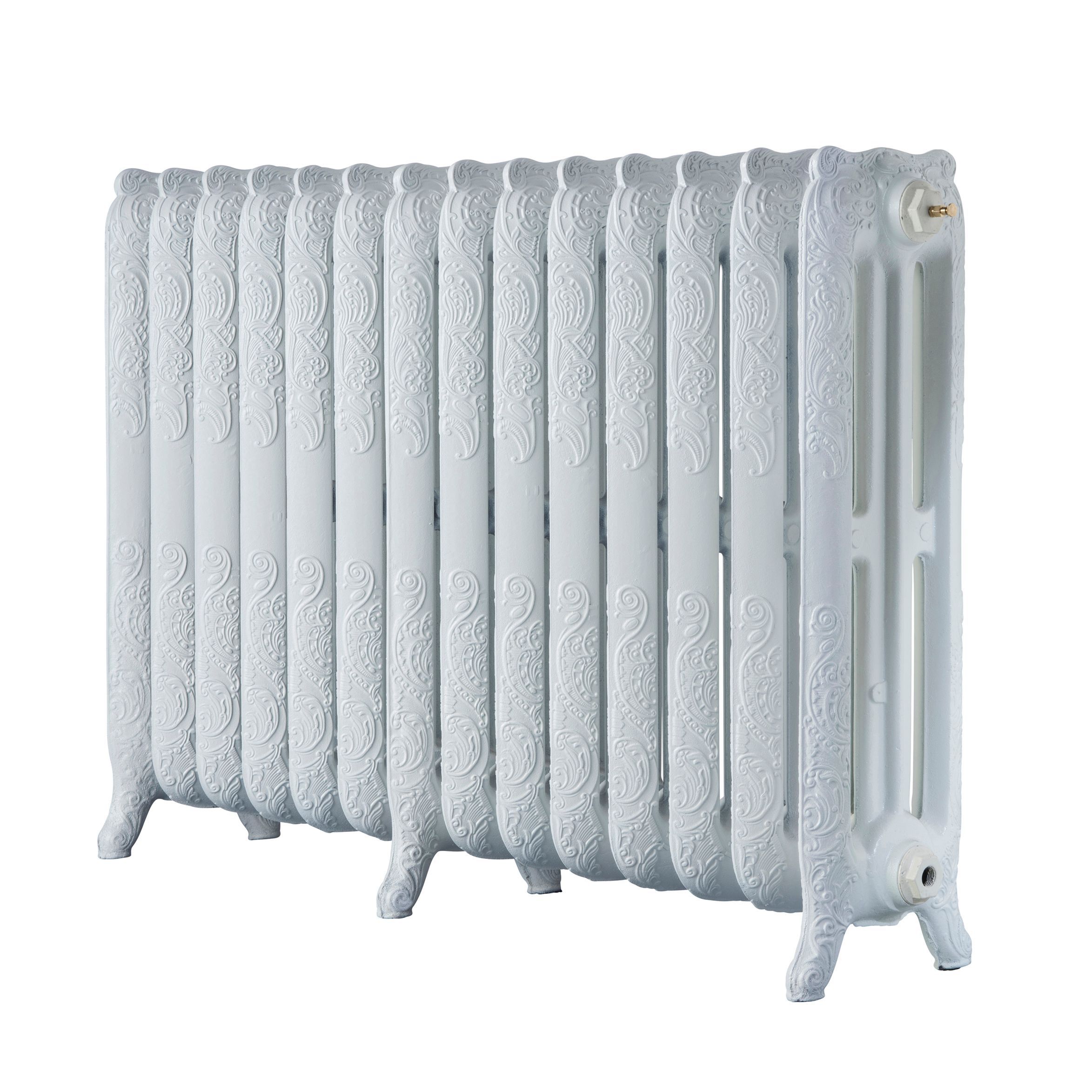 Arroll Montmartre White 3 Column Radiator, (W)1154mm x (H)760mm