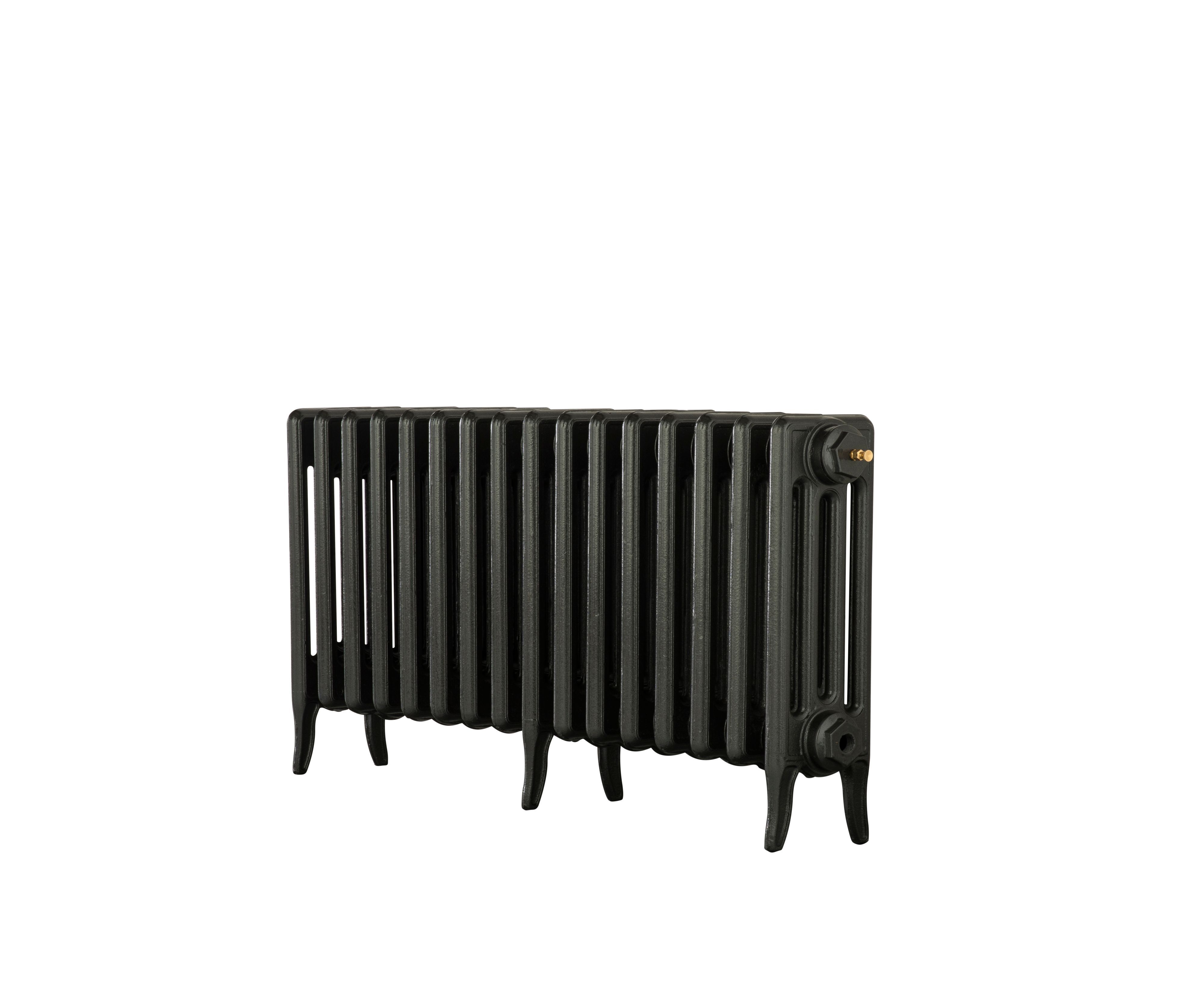 Arroll Neo-Classic Anthracite 4 Column Radiator, (W)874mm x (H)460mm