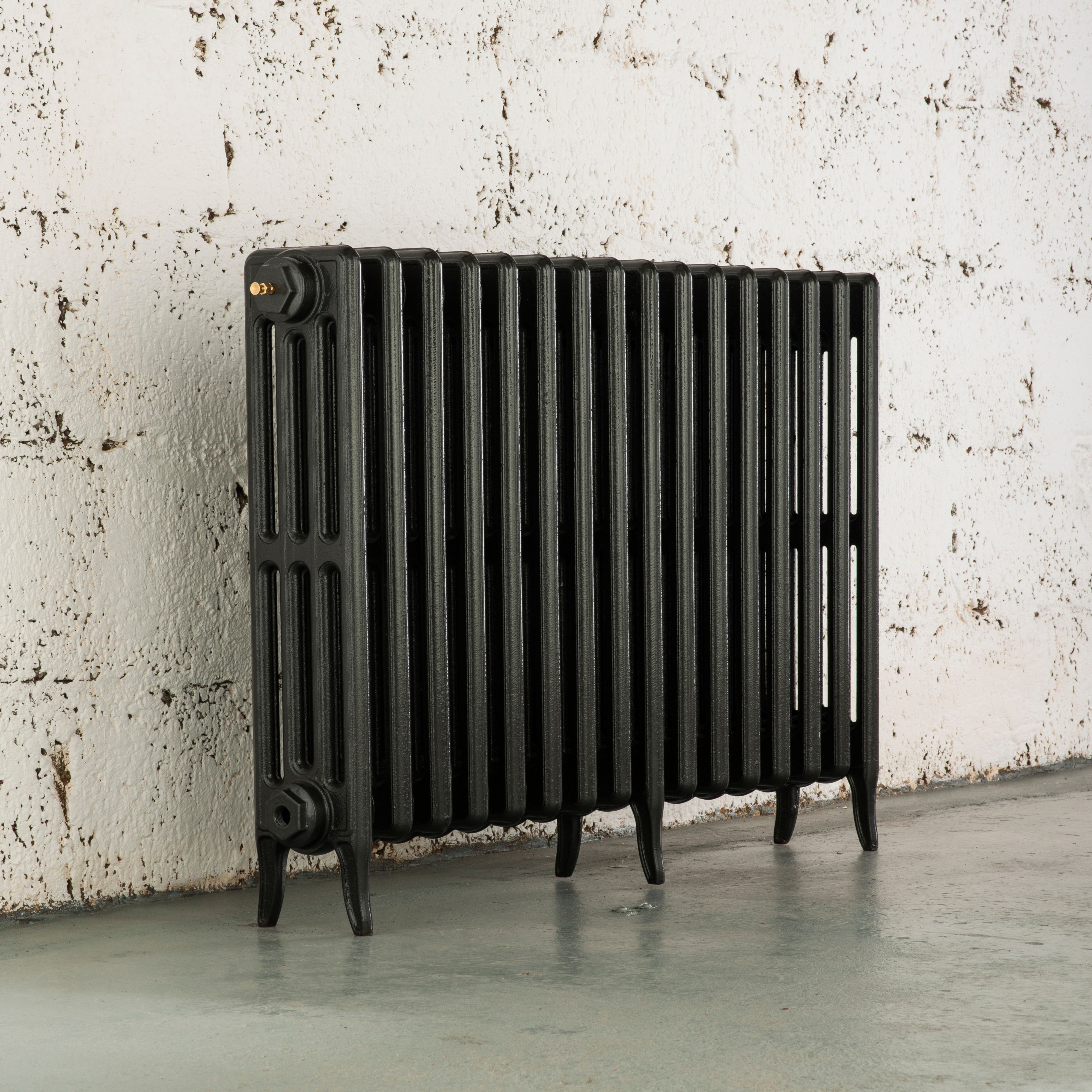 Arroll Neo-Classic Anthracite 4 Column Radiator, (W)874mm x (H)660mm