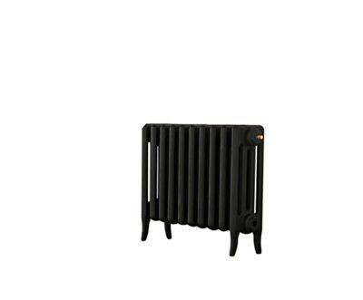 Arroll Neo-Classic Black primer 4 Column Radiator, (W)754mm x (H)460mm