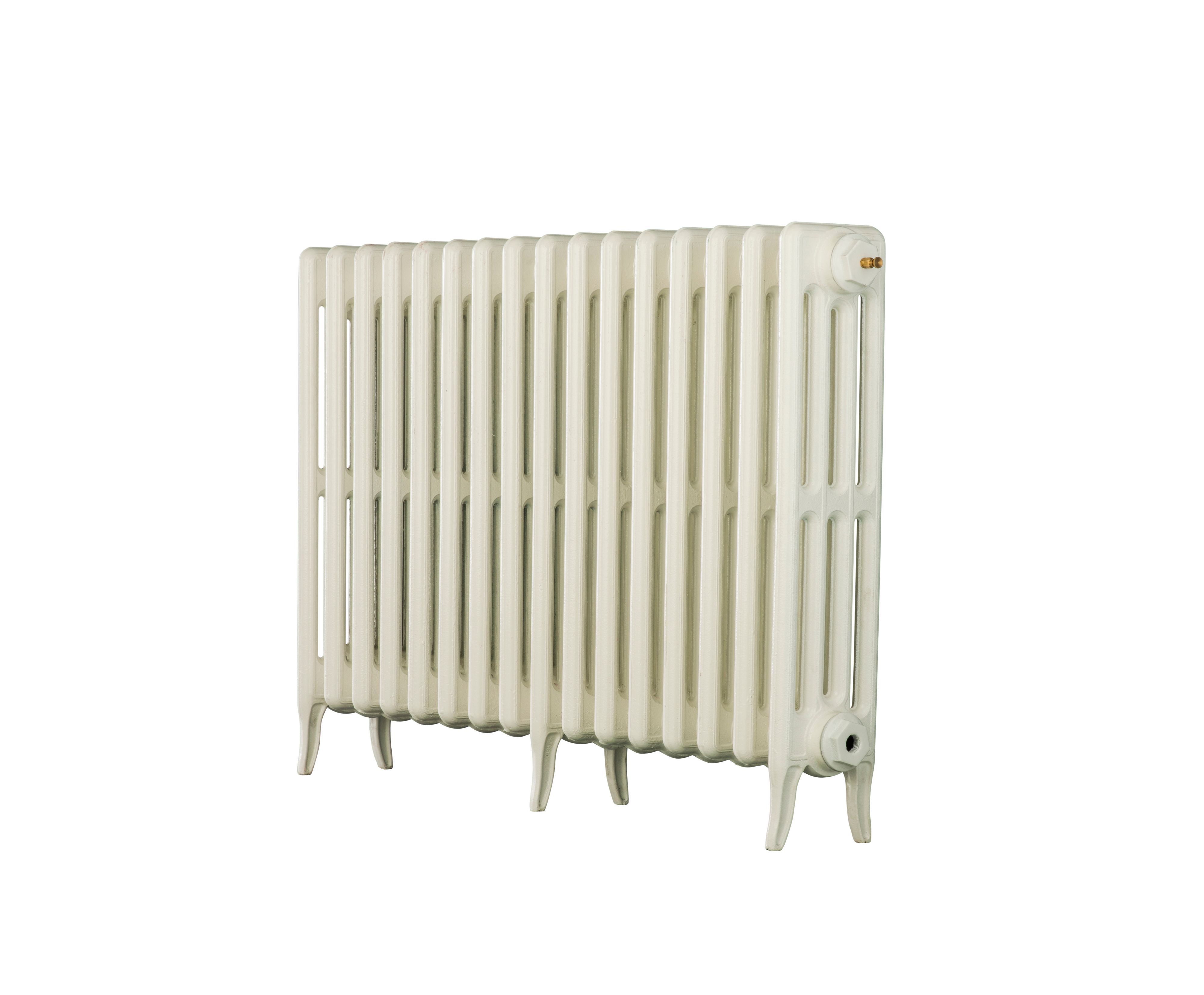 Arroll Neo-Classic White 4 Column Radiator, (W)874mm x (H)660mm