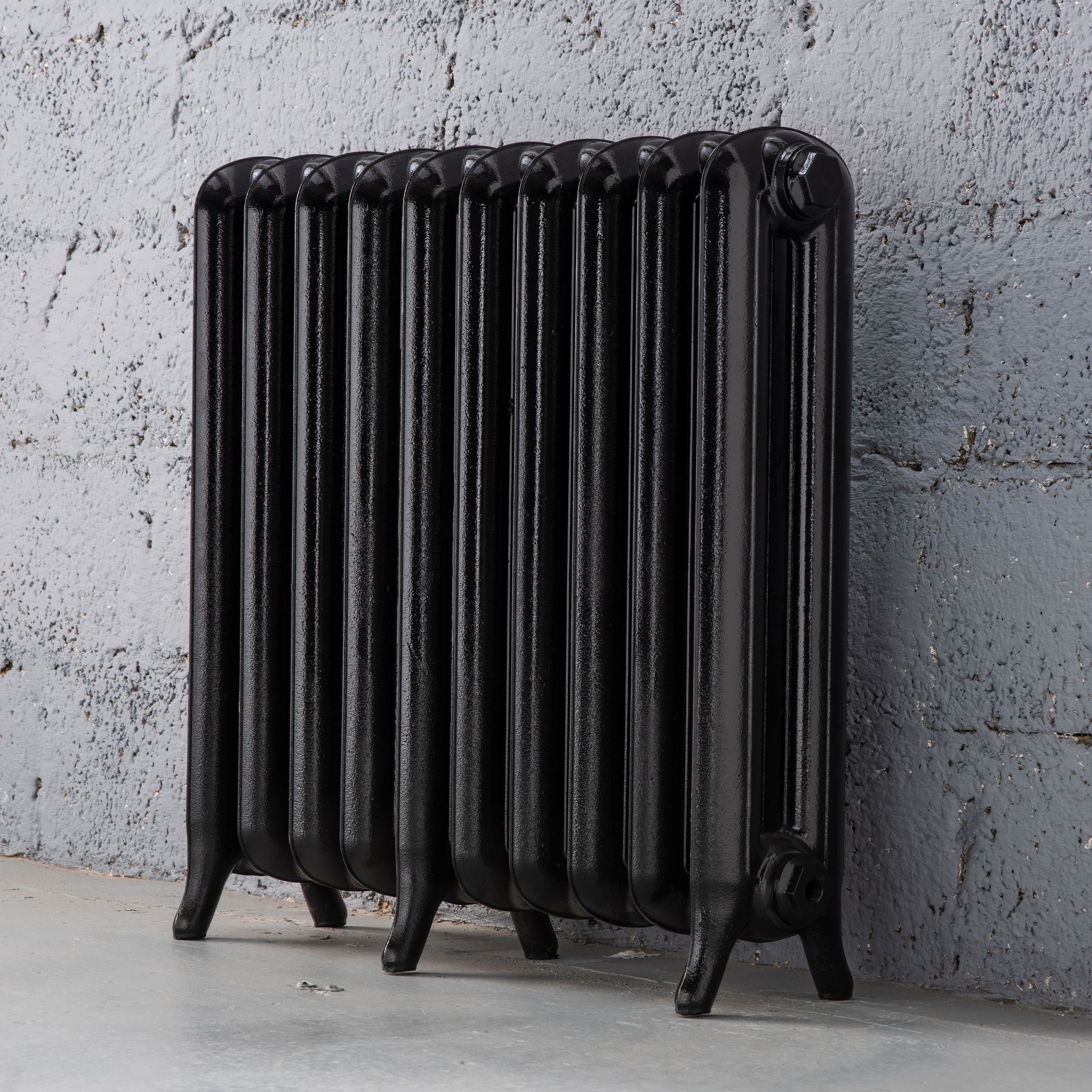 Arroll Princess Cast iron Black 10 Column Radiator, (W)794mm x (H)549mm