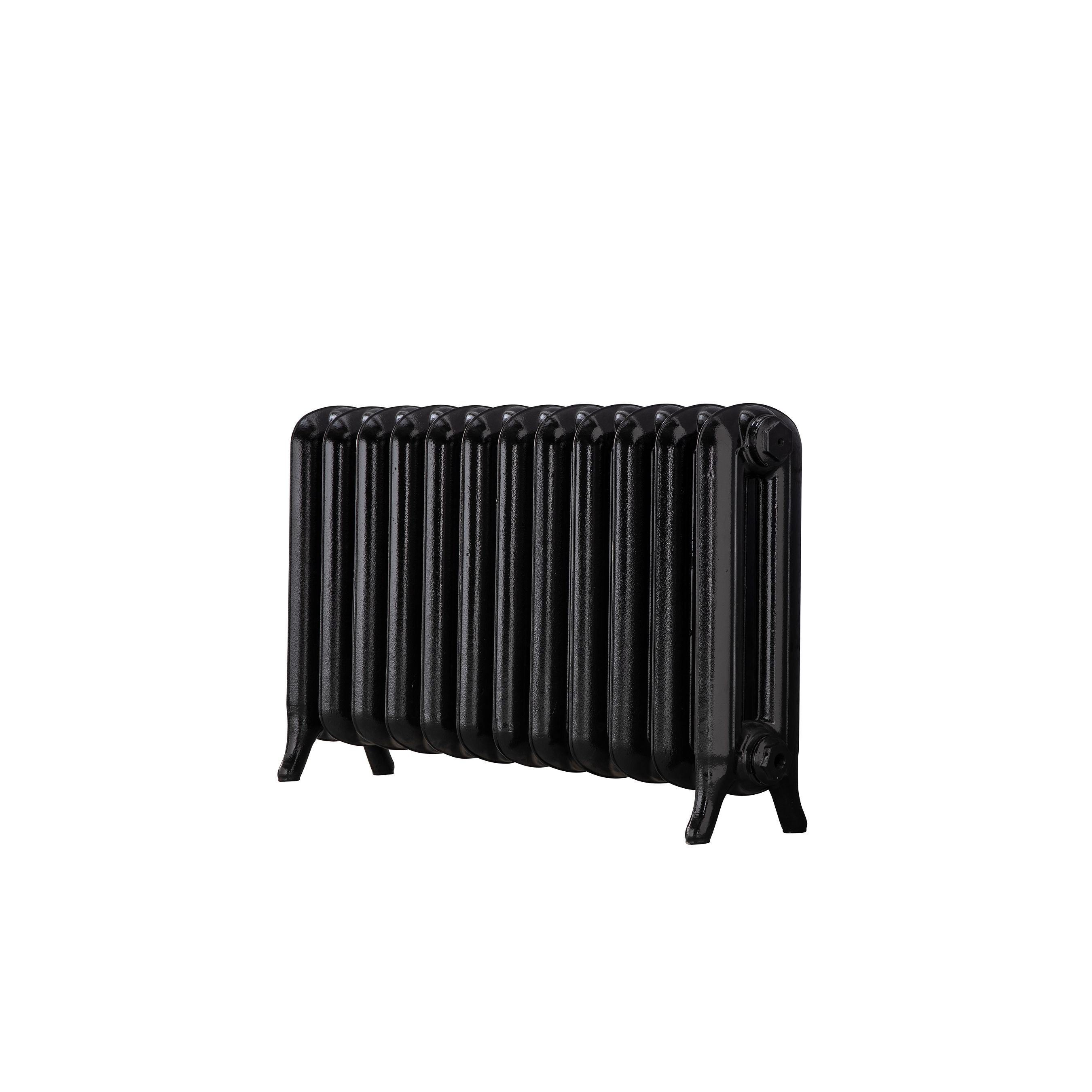 Arroll Princess Cast iron Black 12 Column Radiator, (W)946mm x (H)549mm