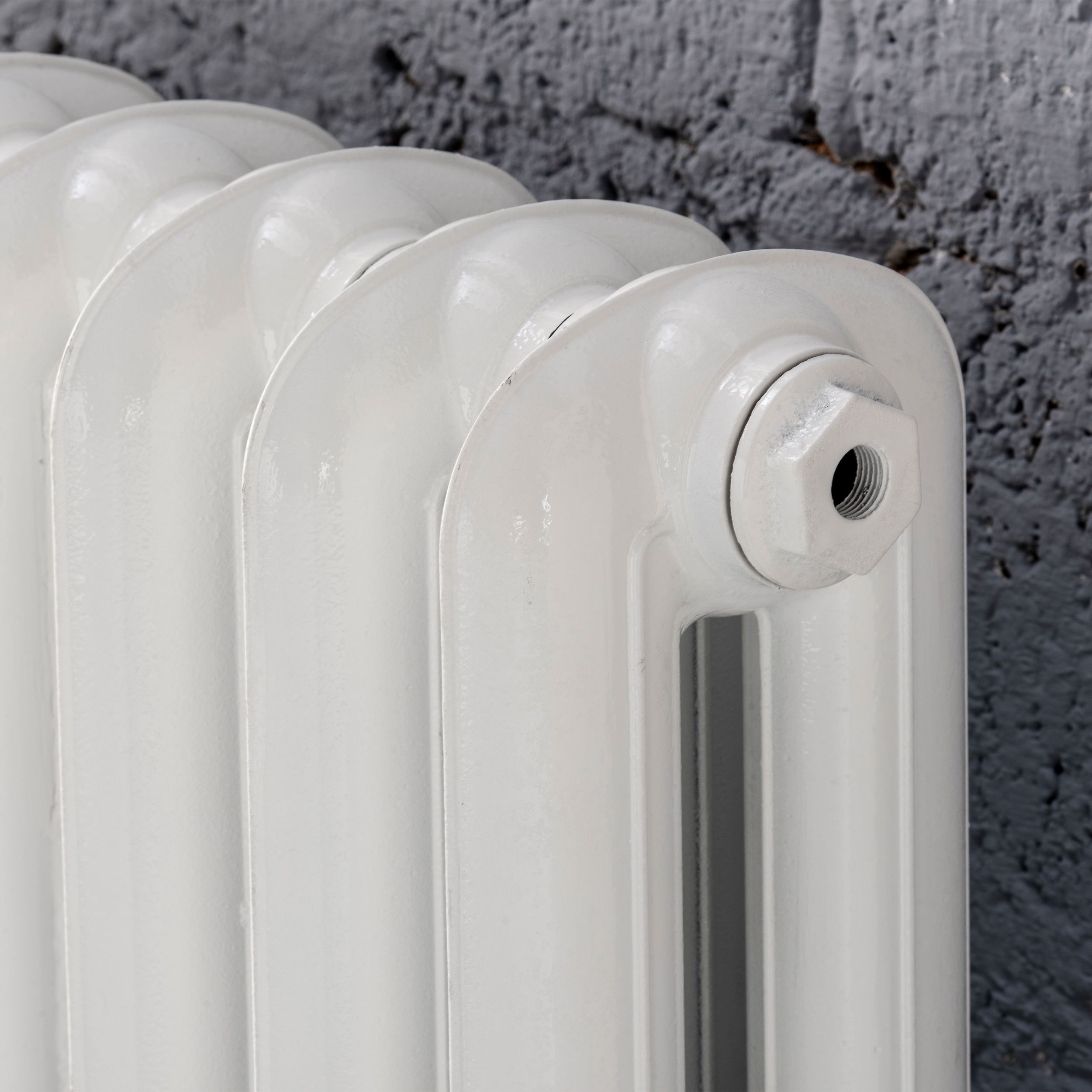 Arroll Princess Cast iron White 10 Column Radiator, (W)794mm x (H)549mm ...