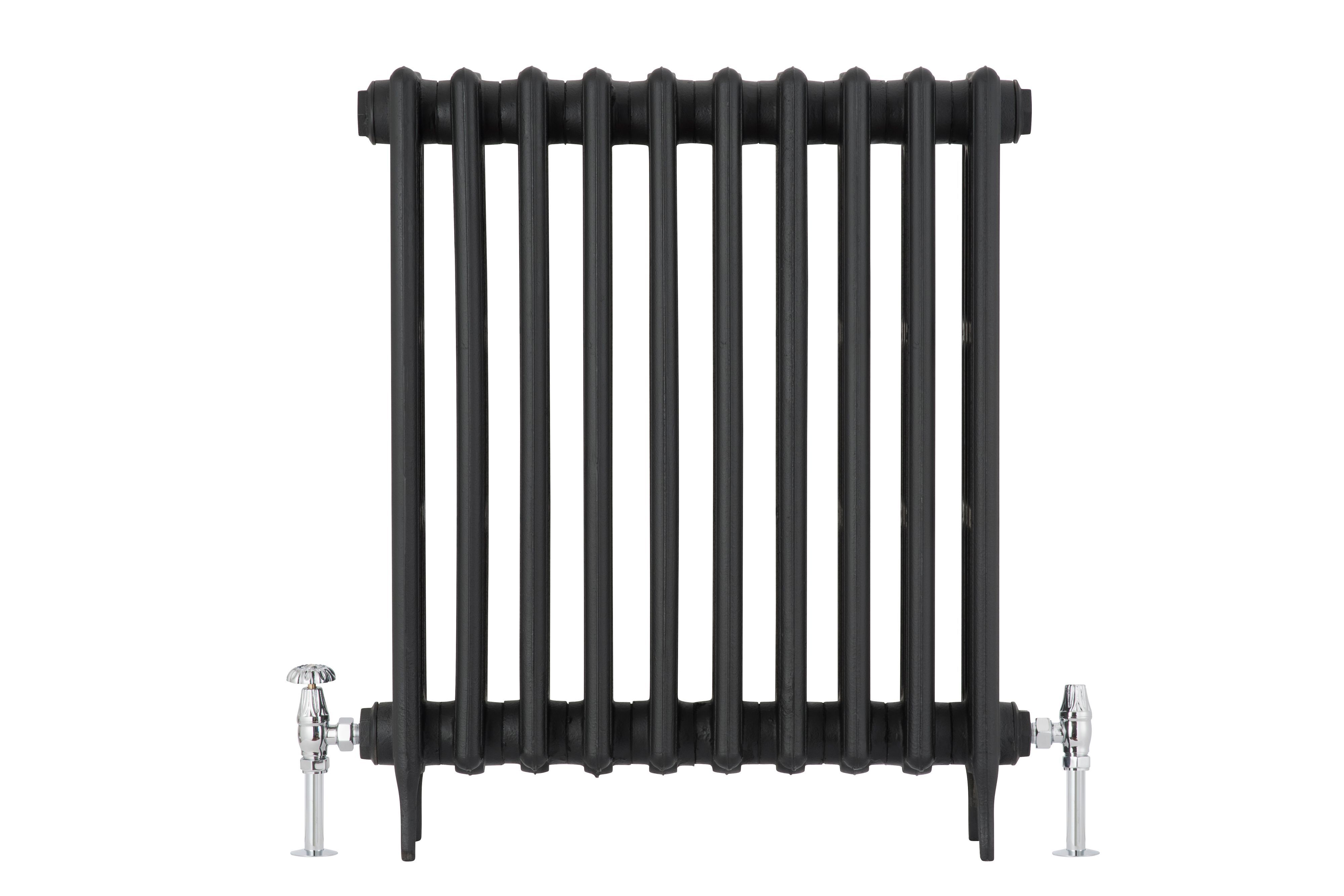 Arroll UK10 Gloss Angled Manual Radiator valve (Dia)20.6mm, Pack of 1