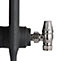 Arroll UK18 Black Angled Thermostatic Radiator valve
