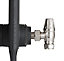 Arroll UK18 Brushed Angled Thermostatic Radiator valve