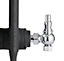 Arroll UK20 Chrome effect Angled Manual Radiator valve (Dia)20.6mm