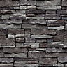 Arrou Slate Stone effect Brick Smooth Wallpaper Sample