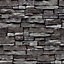 Arrou Slate Stone effect Brick Smooth Wallpaper Sample
