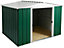 Arrow Greenvale 10x8 Apex Green & white Metal Shed with floor
