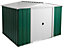 Arrow Greenvale 10x8 ft Apex Green & white Metal 2 door Shed with floor - Assembly service included