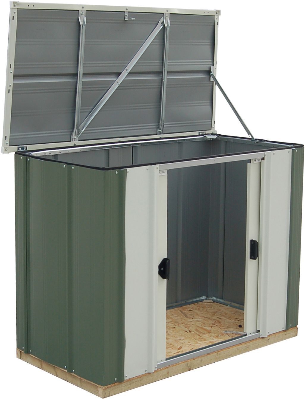 arrow greenvale 4x2 pent metal shed diy at b&q