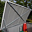 Arrow Greenvale 6x3 ft Pent Green & white Metal 2 door Shed with floor