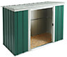 Arrow Greenvale 6x4 ft Pent Green & white Metal 2 door Shed with floor - Assembly service included