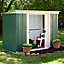 Arrow Greenvale 8x4 ft Pent Green & white Metal 2 door Shed with floor - Assembly service included
