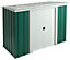 Arrow Greenvale 8x4 ft Pent Green & white Metal 2 door Shed with floor