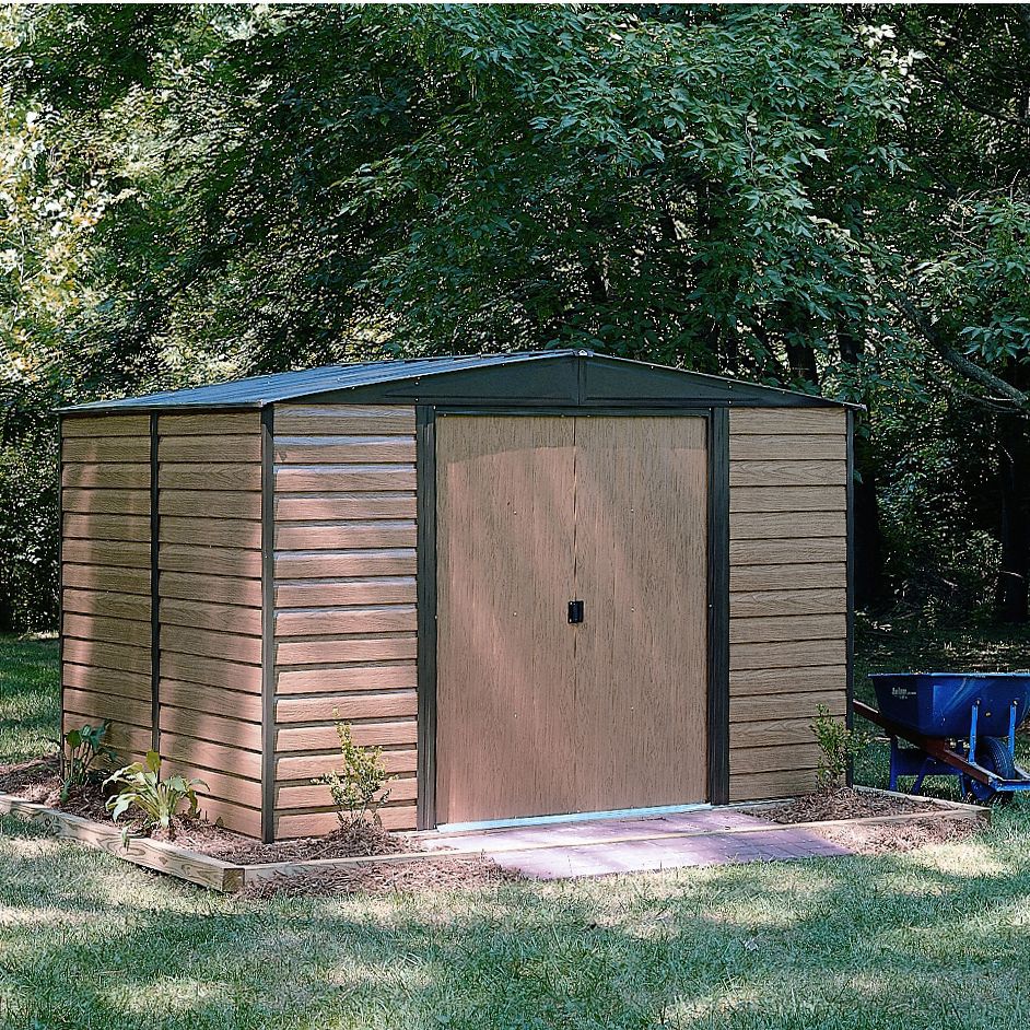 arrow woodvale 10x8 apex metal shed - assembly service